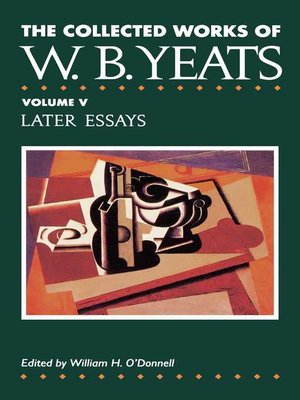 cover image of The Collected Works of W.B. Yeats Volume V